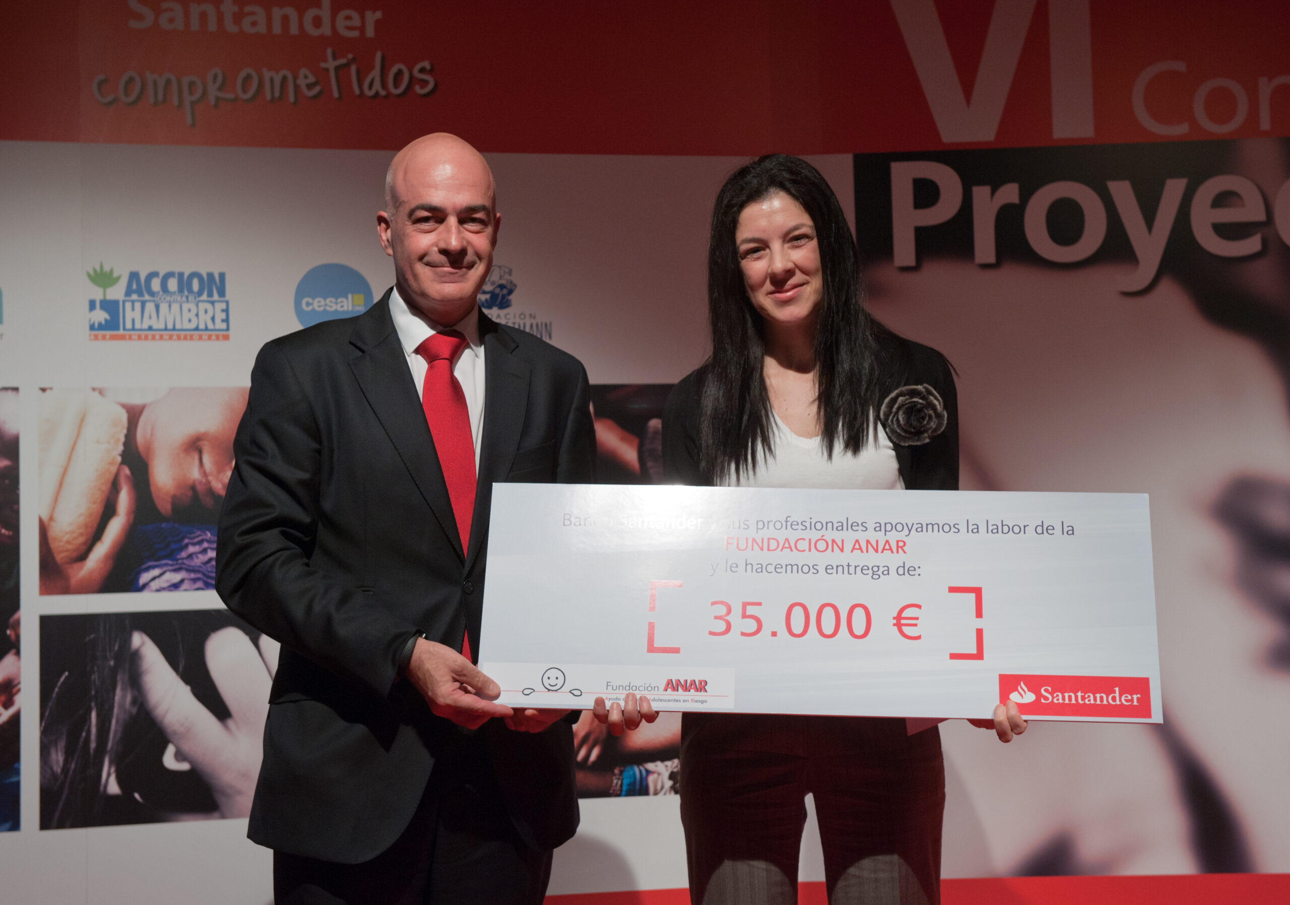 Empleados de Banco Santander eligen a ANAR en la VI Convocatoria de Proyectos Sociales