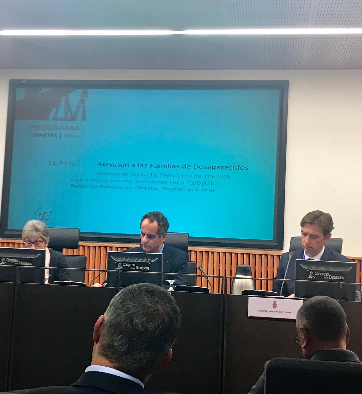 ANAR en la Jornada Parlamentaria “Soluciones jurídicas a las desapariciones de personas”