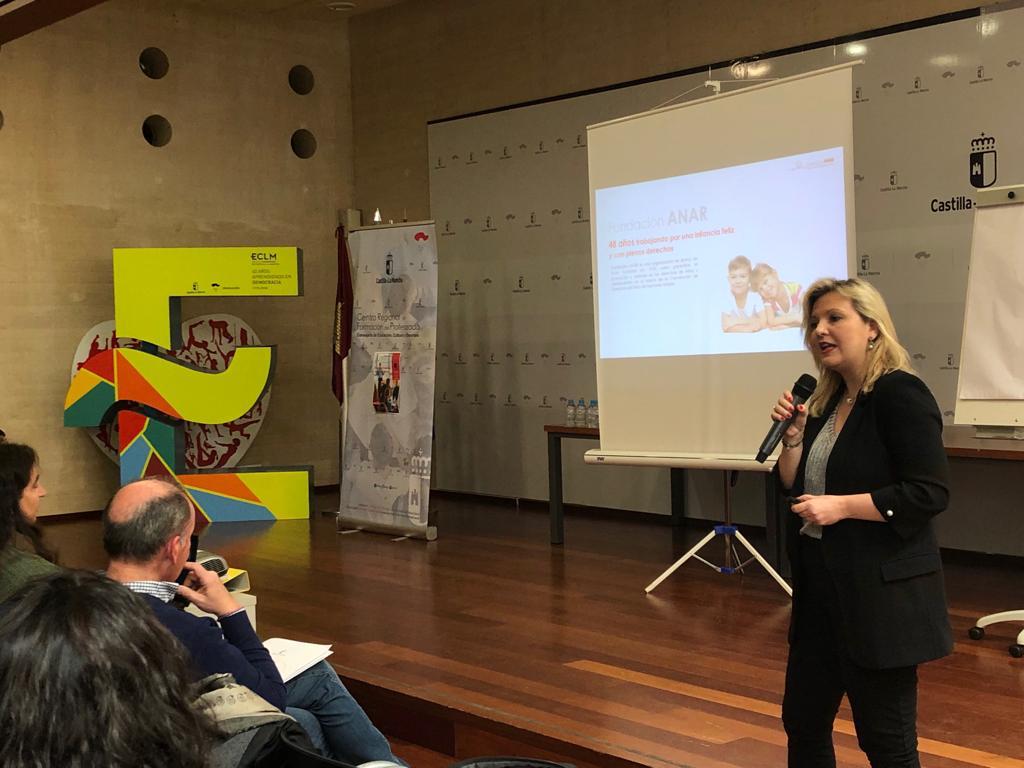 Fundación ANAR en la Jornada de Formación al profesorado de la Consejería de Educación, Cultura y Deportes del Gobierno de Castilla-La Mancha