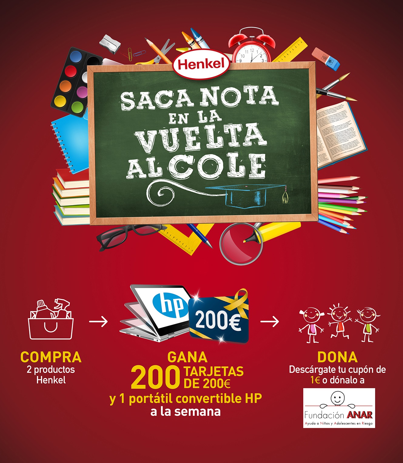 Henkel Ibérica y Fundación ANAR juntos en la vuelta al cole