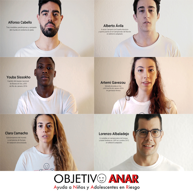 Deportistas de élite se unen a Fundación ANAR para apoyar Objetivo ANAR: Cero Violencia contra la Infancia