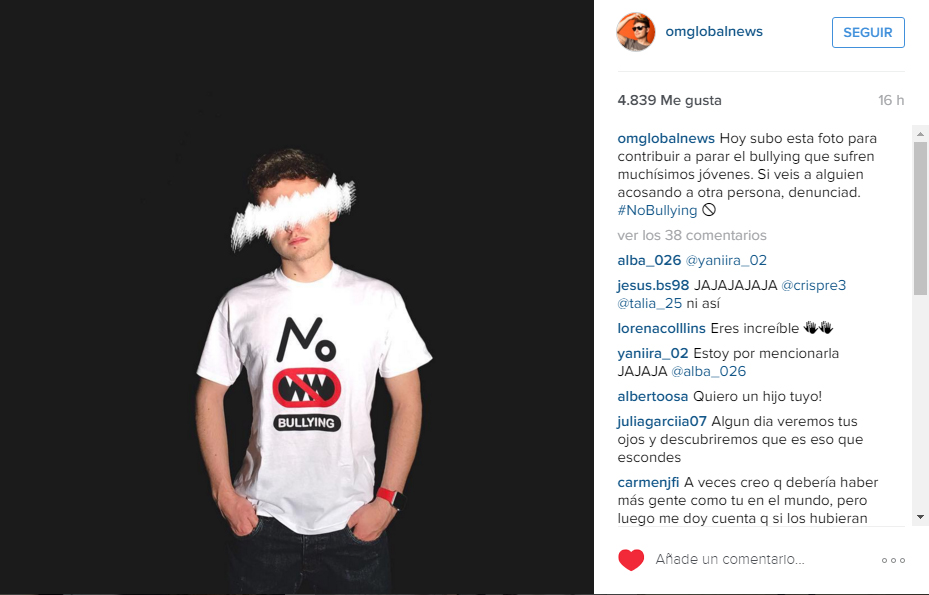 #NoBullying, trending topic en España con más de 4 millones de impresiones