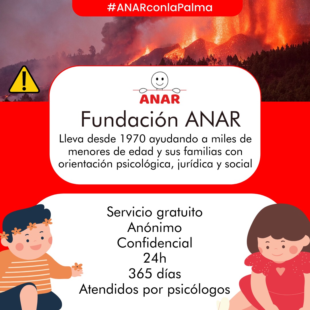FUNDACION ANAR se vuelca con La Palma