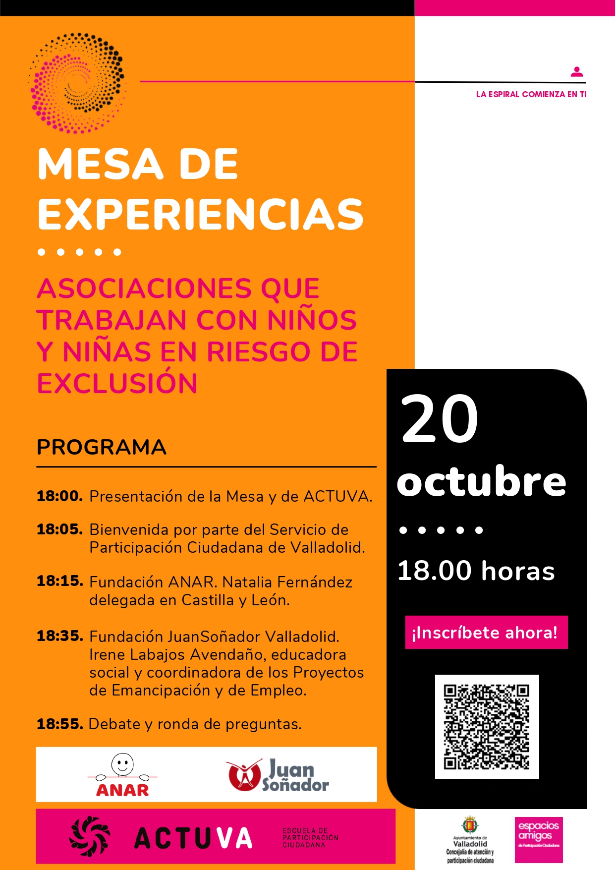 ANAR participa en la mesa de experiencias de ACTUVA