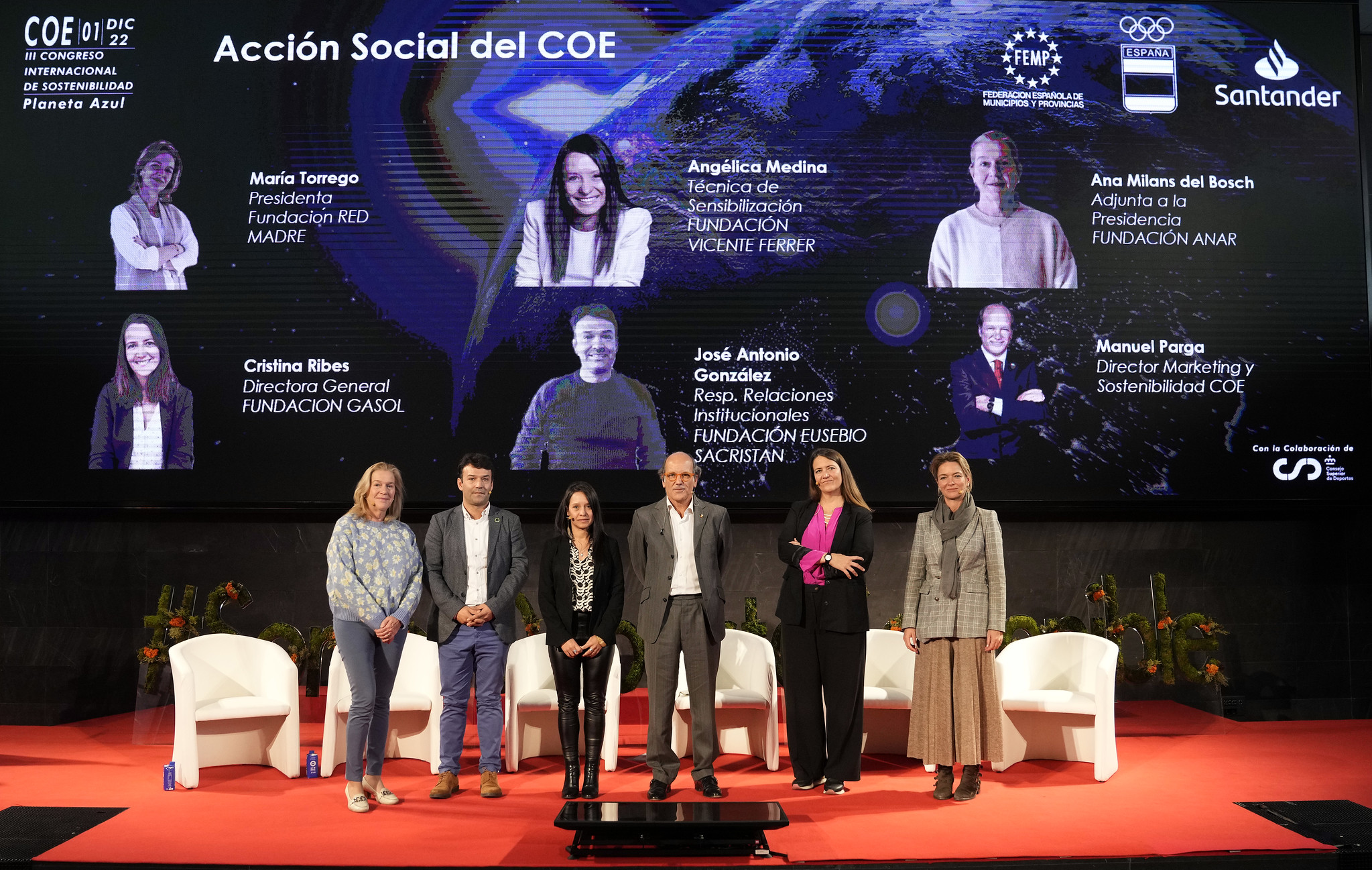 El COE agradece a ANAR su participación en el III Congreso Internacional de Sostenibilidad