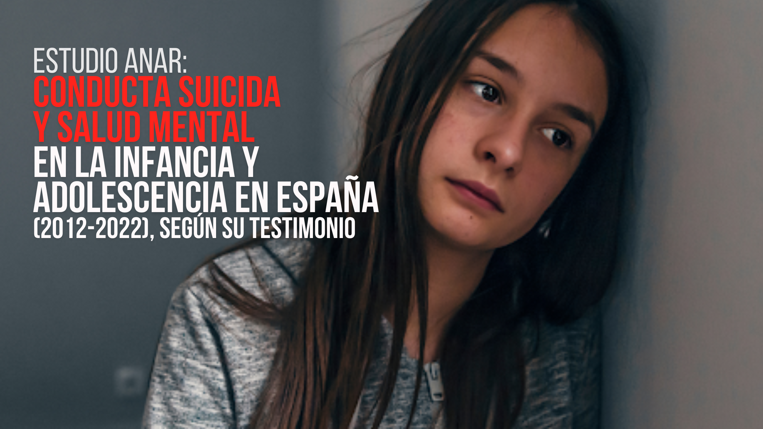 Sigue la retrasmisión en directo de la presentación del Estudio sobre Conducta Suicida y Salud Mental de la Fundación ANAR