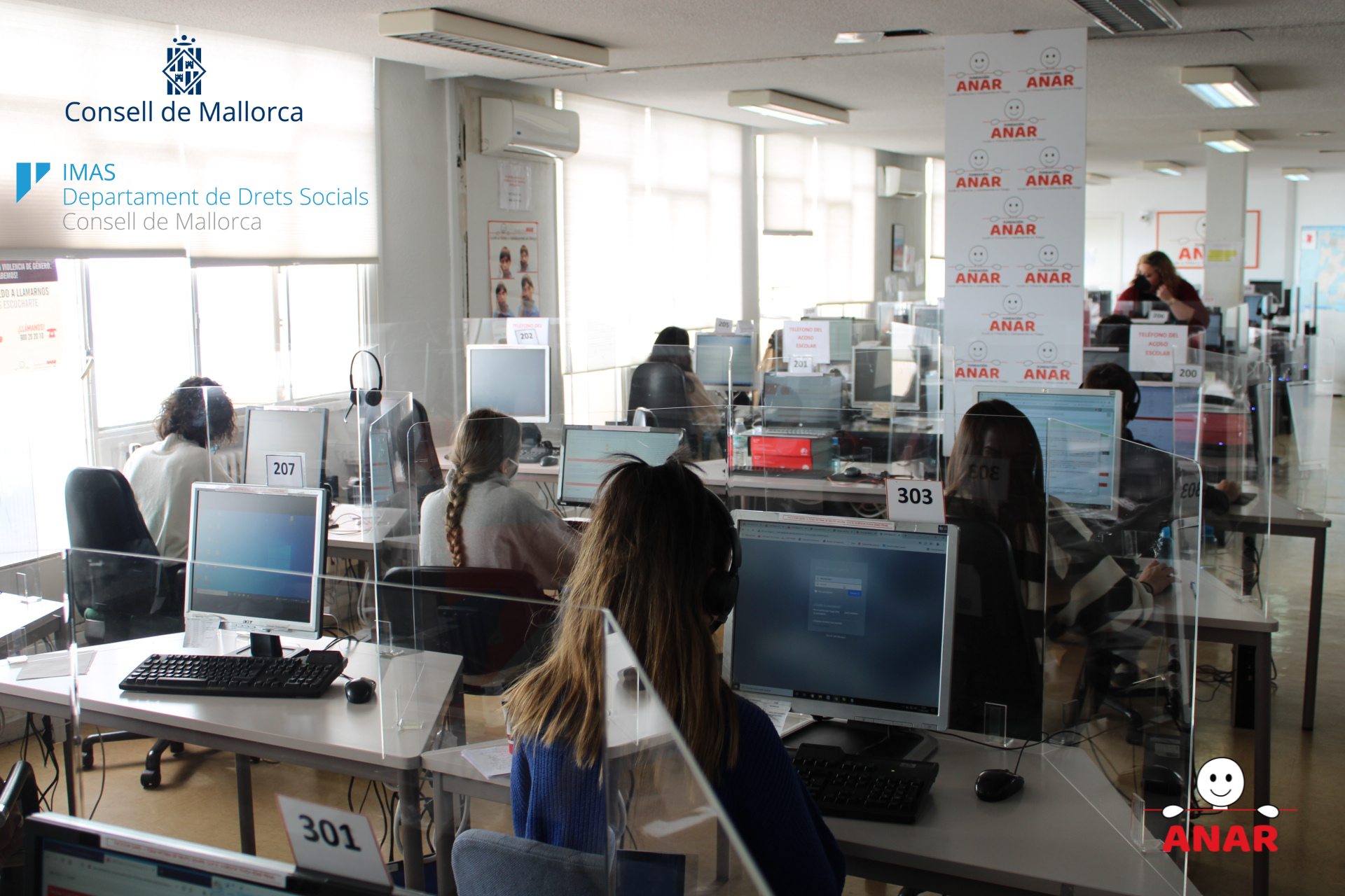 Las Líneas de Ayuda ANAR reciben apoyo económico del Instituto Mallorquín de Asuntos Sociales